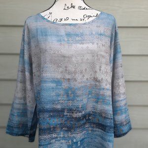 L/XL BLUE GRAY SHADES TUNIC